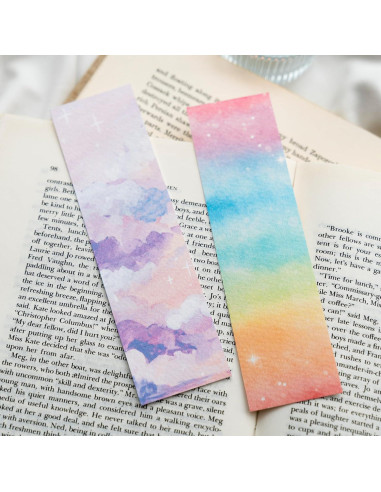 30 Tarjetas de Papel Acuarela 140lb LUFEEMGA 4.8x19.8cm