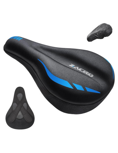 Cojín de Asiento de Bicicleta Zacro - Gel Acolchado Ajustable