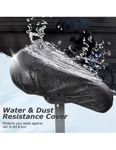 Cojín de Asiento de Bicicleta Zacro - Gel Acolchado Ajustable