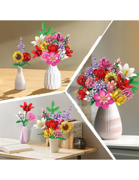 HOGOKIDS Set de Construcción Ramo de Flores 1413 Piezas HOGOKIDS Set de Construcción Ramo de Flores 1413 Piezas