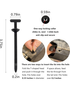 150 Piezas Hebillas y Bridas de Nylon DUMPILL para Automóvil 2