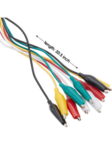Juego de Cables de Prueba WGGE WG-026 10 Piezas 5 Colores