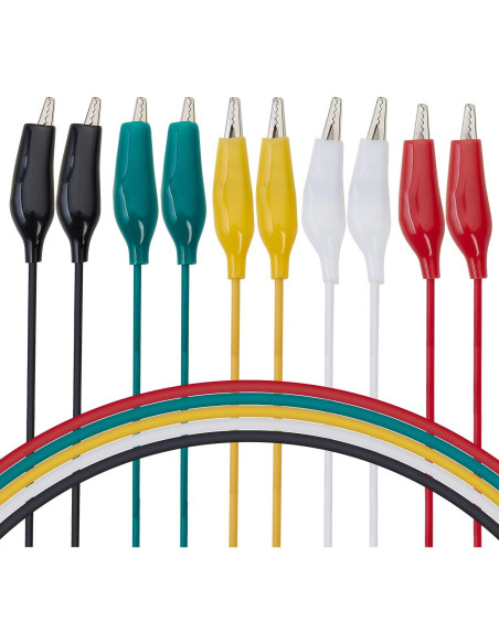 Juego de Cables de Prueba WGGE WG-026 10 Piezas 5 Colores