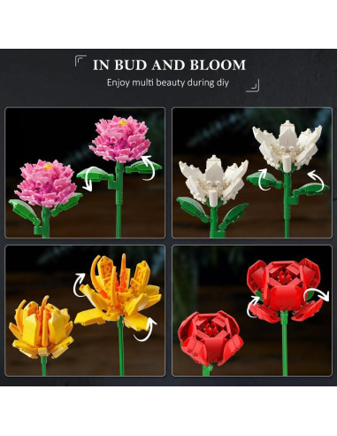 HOGOKIDS Set de Construcción Ramo de Flores 1413 Piezas