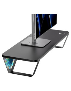 Soporte Elevador para Monitor ARES WING con Luces RGB 60x23x12cm