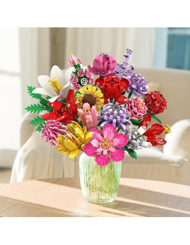 HOGOKIDS Set de Construcción Ramo de Flores 1413 Piezas