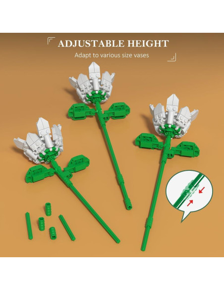 HOGOKIDS Set de Construcción Ramo de Flores 1413 Piezas HOGOKIDS Set de Construcción Ramo de Flores 1413 Piezas