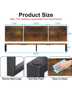 Soporte Elevador Doble Monitor Zimilar Madera 100 kg 2