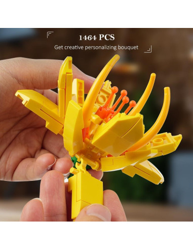 HOGOKIDS Set de Construcción Ramo de Flores 1413 Piezas