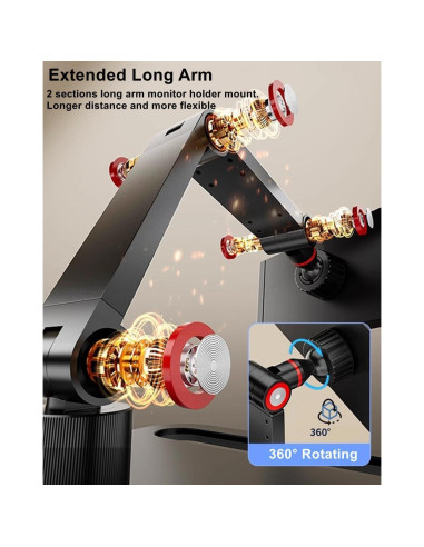 Soporte de Monitor Portátil AiFeelife W430 Ajustable 12-17.3"