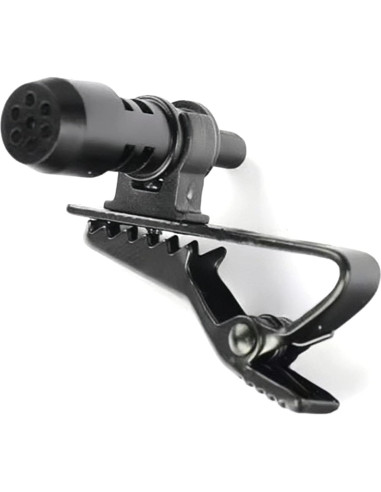 Kit 6pcs Clips de Micrófono Lavalier Metal + Fundas Espuma