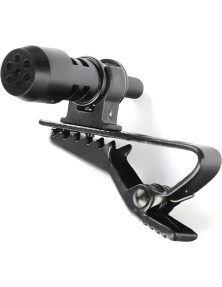 Kit 6pcs Clips de Micrófono Lavalier Metal + Fundas Espuma