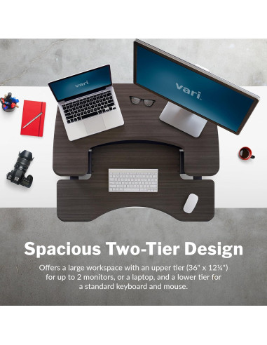 Convertidor de Escritorio de Pie Vari Pro Plus 36 Espresso