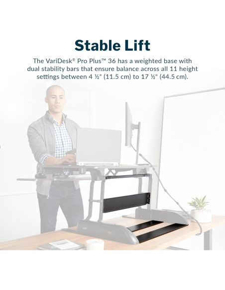 Convertidor de Escritorio de Pie Vari Pro Plus 36 Espresso