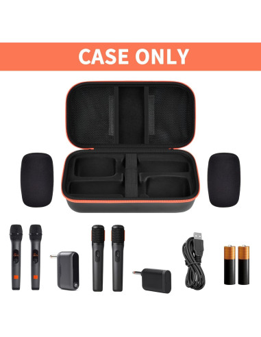 Estuche Inalámbrico para Micrófonos JBL PartyBox - Negro