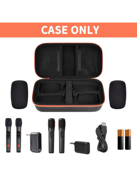 Estuche Inalámbrico para Micrófonos JBL PartyBox - Negro