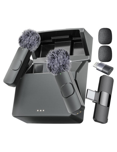 Mini Mic Pro - Micrófono Inalámbrico Lavalier para iPhone y Android