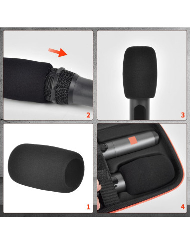 Estuche Inalámbrico para Micrófonos JBL PartyBox - Negro