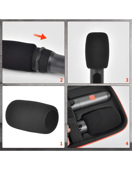 Estuche Inalámbrico para Micrófonos JBL PartyBox - Negro