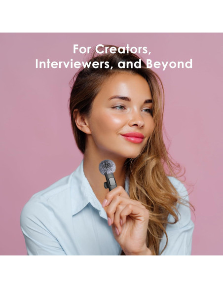 Mini Mic Pro - Micrófono Inalámbrico Lavalier para iPhone y Android