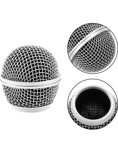 4 Piezas Rejilla de Reemplazo para Micrófono Moicstiy SM58