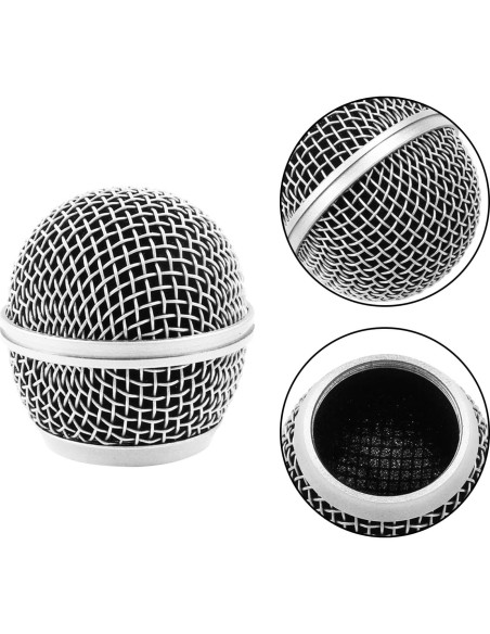 4 Piezas Rejilla de Reemplazo para Micrófono Moicstiy SM58