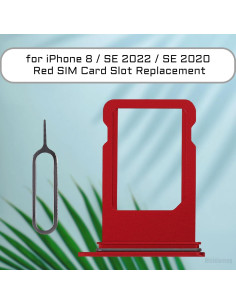 Bandeja de Tarjeta SIM Rojo para iPhone 8/SE 2020/2022 2