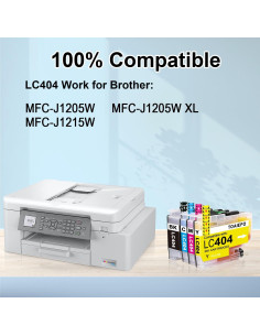 Cartuchos de tinta LC404 TOAIEPO compatibles para Brother 2