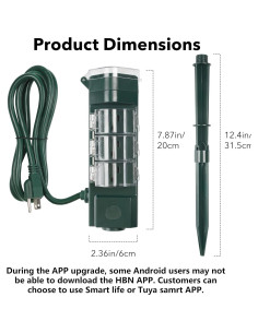 Enchufe Inteligente HBN para Exterior 6 Salidas WiFi IP44 2