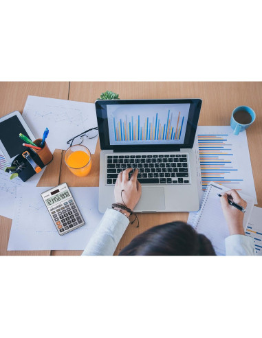 Calculadora Casio JF-100BM Multicolor 10 Dígitos Solar