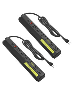 Regleta de 20A JUNNUJ con 6 Salidas Espaciadas 1.83m