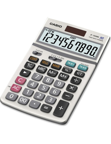 Calculadora Casio JF-100BM Multicolor 10 Dígitos Solar