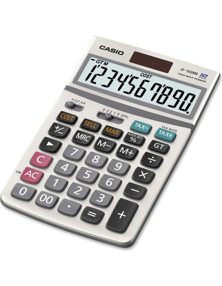 Calculadora Casio JF-100BM Multicolor 10 Dígitos Solar