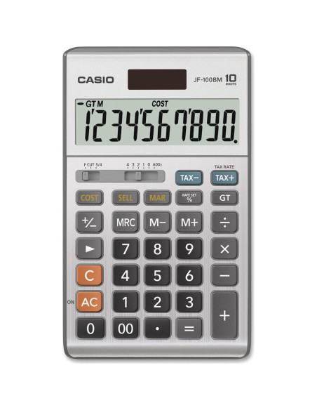 Calculadora Casio JF-100BM Multicolor 10 Dígitos Solar