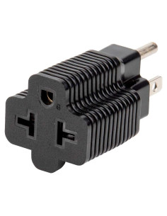 Adaptador de Enchufe CA 15A a 20A EVmore Negro 4 en 1