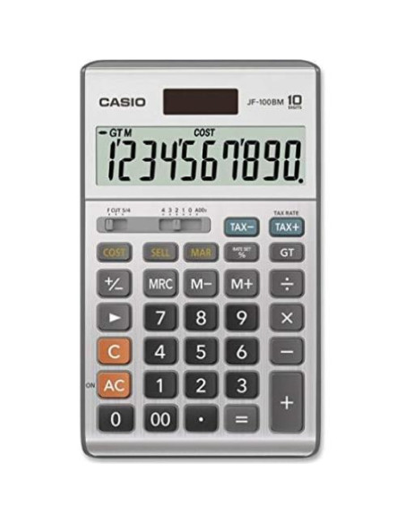 Calculadora Casio JF-100BM Multicolor 10 Dígitos Solar