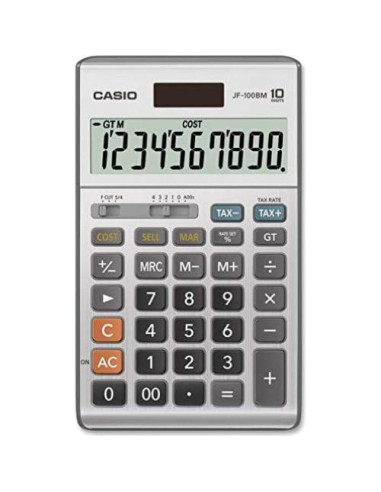 Calculadora Casio JF-100BM Multicolor 10 Dígitos Solar