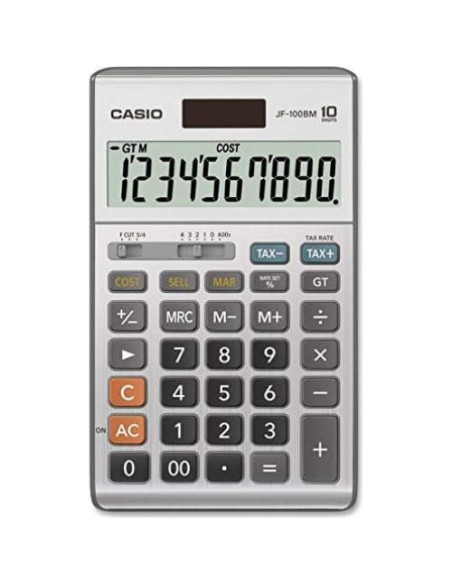 Calculadora Casio JF-100BM Multicolor 10 Dígitos Solar