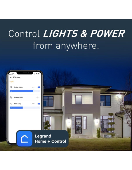 Interruptor inteligente Legrand WNP10 blanco, compatible con Alexa