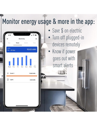 Interruptor inteligente Legrand WNP10 blanco, compatible con Alexa