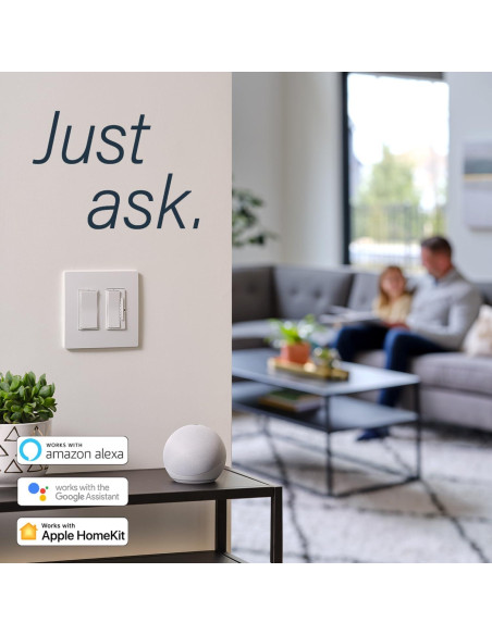 Interruptor inteligente Legrand WNP10 blanco, compatible con Alexa