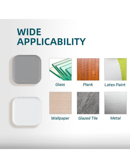 6 Protectores de Pared DESSY&BILI Silicona Blanca 4.5x4.5 cm