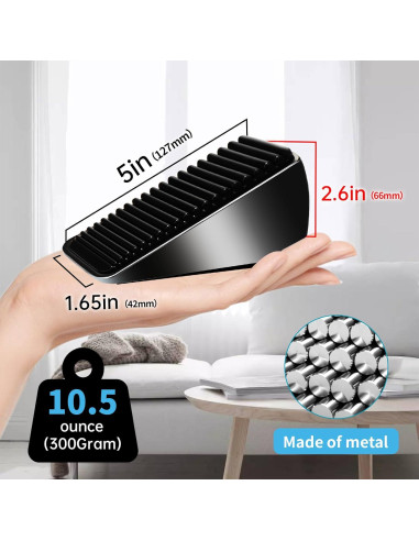 Tope de puerta AIMAXINKE alta resistencia 300g negro