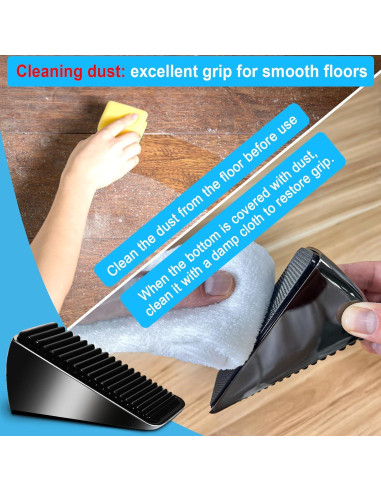 Tope de puerta AIMAXINKE alta resistencia 300g negro