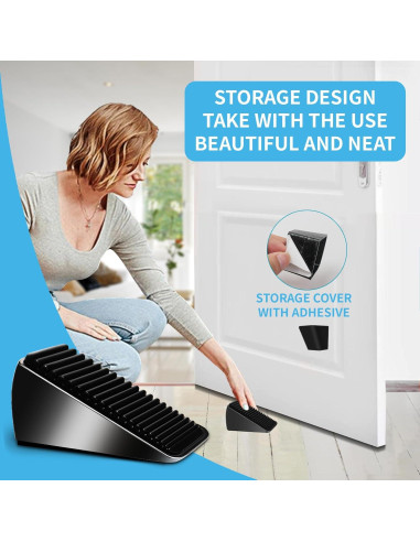 Tope de puerta AIMAXINKE alta resistencia 300g negro