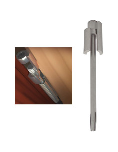 Salvador de Puerta NUK3Y Hinge Pin Stop Níquel Satinado