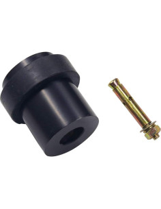 Tope de puerta ONLEE cilíndrico de acero inoxidable negro 2