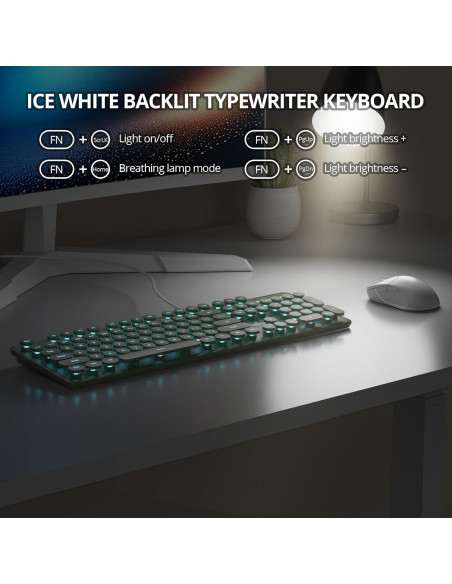 Teclado Membrana Retro Iluminado iRoboosta 104 Teclas Verde Teclado Membrana Retro Iluminado iRoboosta 104 Teclas Verde