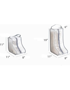 Set de 2 Bolsas de Almacenamiento para Botas Rikyo - Transparentes 2