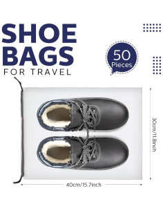 Bolsas Transparentes para Zapatos Shappy 50 Pcs 30x40 cm 2